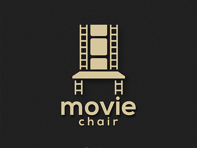 movie chair branding design graphic design icon illustration logo minimal vector