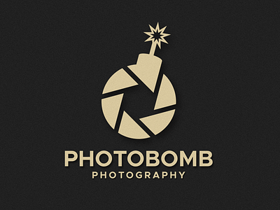 photo bomb design graphic design icon illustration logo minimal typography vector