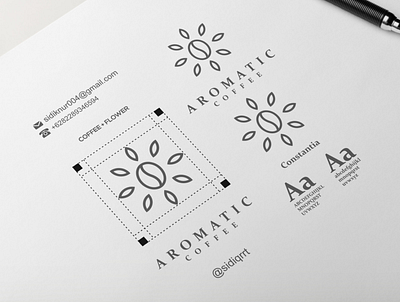 Aromatic coffee agency agencylogo design graphic design icon illustration logo minimal vector