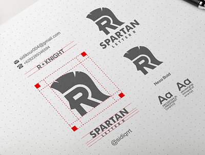 SPARTAN LETTER R agency design graphic design icon illustration logo logos minimal simple vector