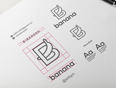 Banana graphic design logo object