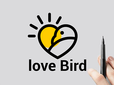 love bird agency agencylogo bird birdlogo design icon logo love lovelogo minimal sun sunlogo