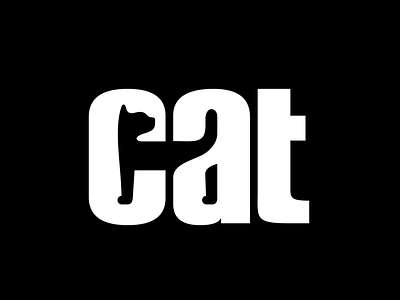 cat design graphic design icon logo minimal typography vector