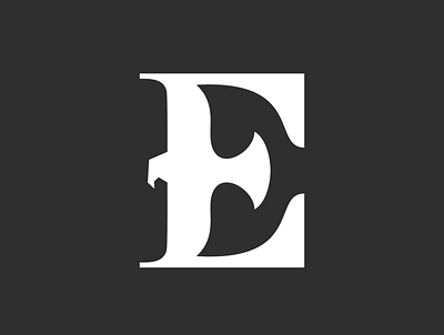 EAGLE + WHALE + E design graphic design icon logo logodesigner logos minimal negativespace typography vector