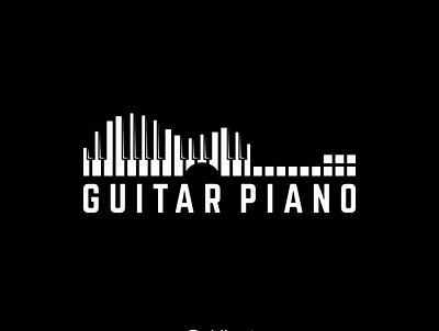 GUITAR PIANO design graphic design icon logo minimal