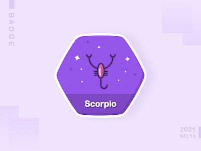 Scorpio design icon illustration logo ui