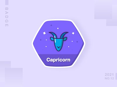 Capricorn design icon illustration logo ui