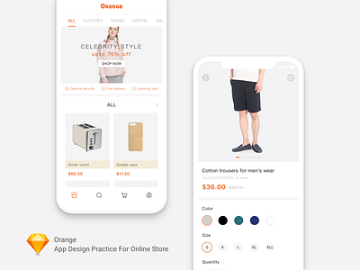 Online Store App Design