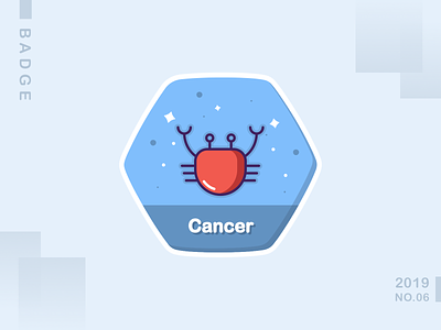 Cancer design icon illustration logo ui