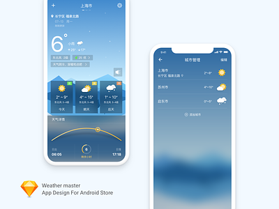 Weather master app design ui