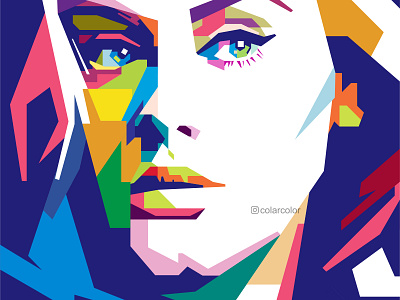 Adele in WPAP Pop Art by Colarcolor on Dribbble