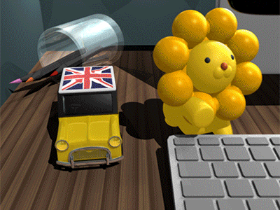 Little Cooper GIF 3d animated animation light maya motion graphics student work workspace