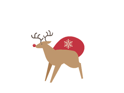 May I ? animated gif animation christmas deer drawing gif illustration motion graphics