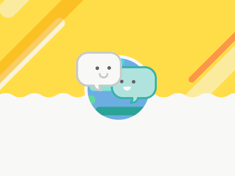 Talk To Us! animation bubble character dialogue gif motion ui widget