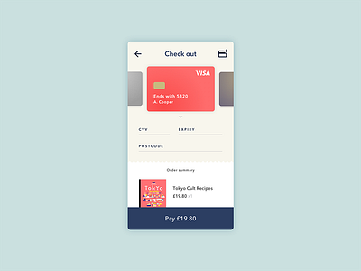 Daily UI #002 - Credit card checkout app checkout dailyui mobile payment ui ux