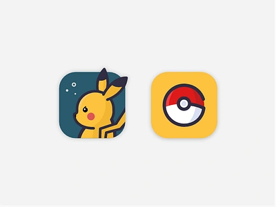 Daily UI #005 - App Icon - Pokemon Go app icon mobile pikachu pokemon pokemongo ui