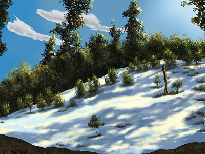 Sunlight background design digital digital art drawing environment design ice illustration print sunlight