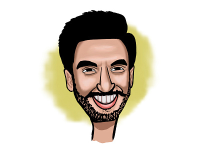 Ranbir Singh caricature digital digital art drawing illustration