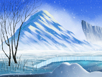 Snow fall animation background design digital digital art drawing environment design illustration motion graphics mountain