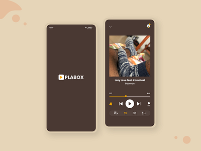 A music player. splash screen