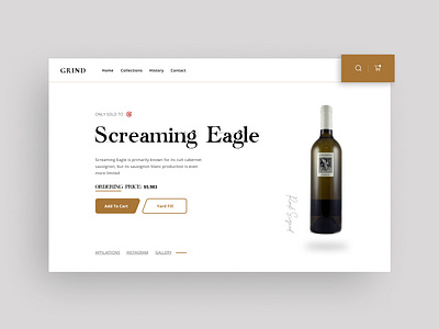 Product page for a wine website