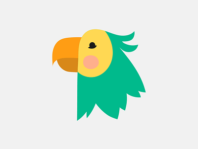 Parrot bird flat icon icon set iconography icons icons set iconset illustration parrot ui ux vector web