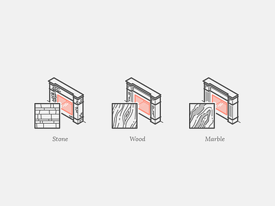 Stone, wood, marble color icon icon set iconography icons icons set iconset illustration isometric isometric illustration isometry line ui ux vector web