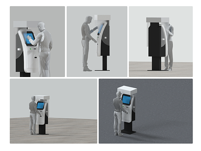Product design concept for self-service terminal, ATM 3d atm design device finance interface kiosk machine modeling product design terminal ui ux