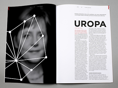RÆSON Magazine eu. magazine. merkel. red. spread.