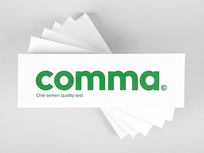 Packaging. comma. green. presentation.