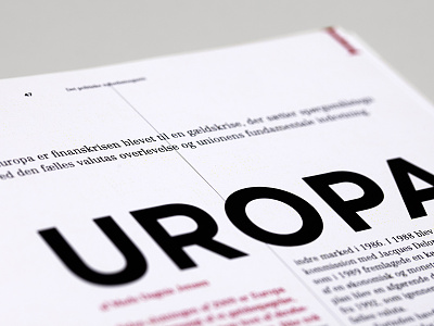 RÆSON. europa. magazine. red. redesign.