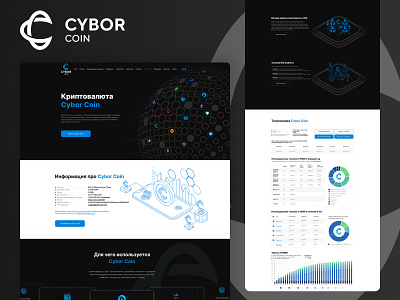 Website - CyborCoin branding crypto cybor design illustration shot ui ux