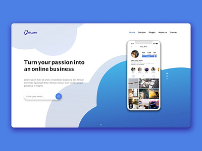 qdesign_website blue business webdesign website website design