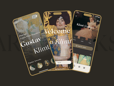 UI/UX | Museum App  |Gustav Klimt Redesign Concept