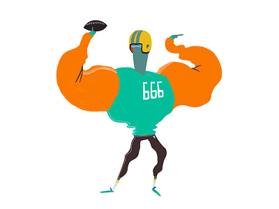 The Beast 666 character character design football character sport