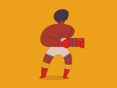 Boxing box character character character design sport