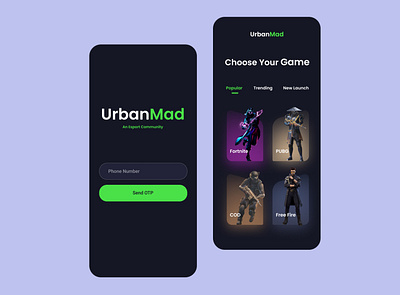 UrbanMad Esport Community adobe xd app app design design figma graphic design illustration minimal ui ux web