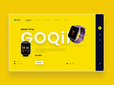 GOQii Website Design adobe xd app branding design figma minimal ux vector web website