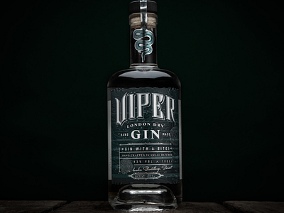 Viper Gin branding design distillery england gin graphic design illustration logo packaging packaging design typography vodka whiskey