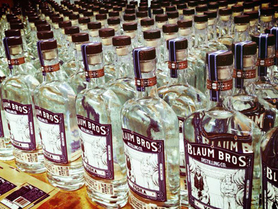 Blaum Bros Bottling gin packaging design spirit vodka