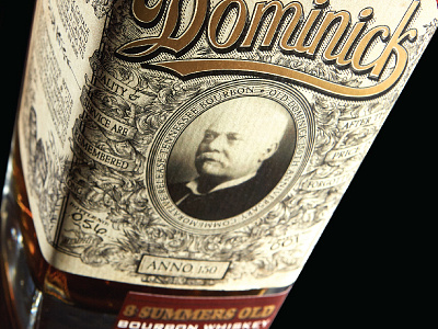 Ol Dom illustration packaging design prohibition whiskey