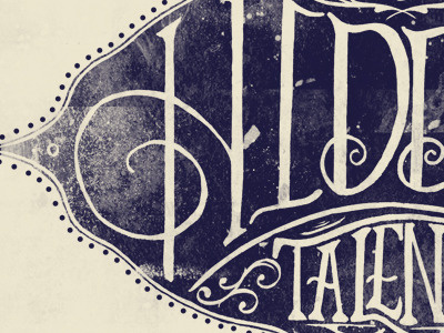 Your Hidden Talents design illustration navy signage typography