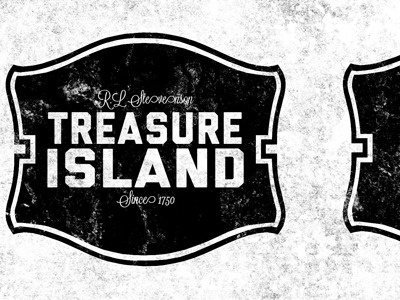 Treasure Island brand design illustration logo typography