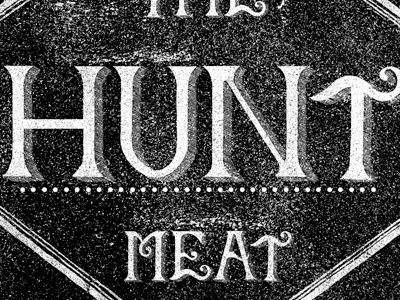 Hm Poster black and white design guns hunt hunting illustration poster design print