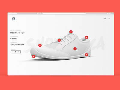 Shoebacca Canvas design interaction design shoe ui user interface website