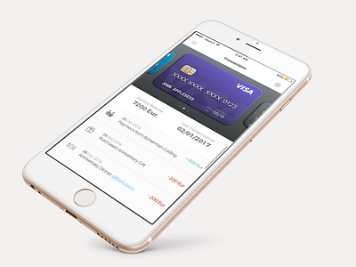 Banking App - Transactions app bank banking design iphone ui user experience user interface ux