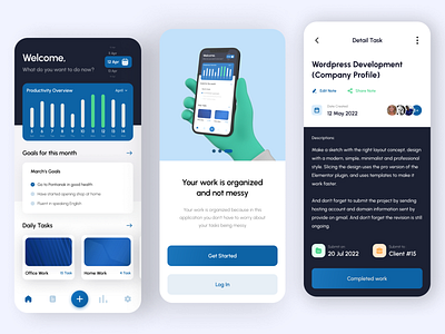 Task manegement App by Muhammad Farizi for Visoeal Studio on Dribbble