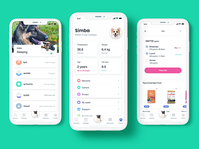 Pet Care App mockup