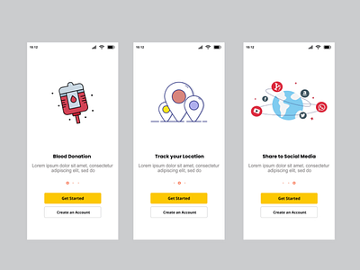 Blood Donate App Design