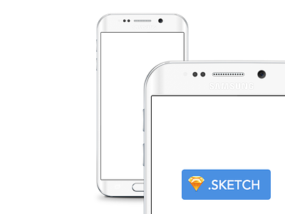 Free Galaxy S6 Edge template for Sketch